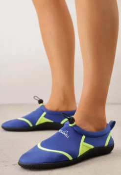Niebiesko-Zielone Wsuwane Buty Sportowe do Wody z Elastyczną Cholewką Vetilore