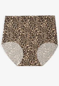 Panterkowe Bezszwowe Majtki Figi High Waist Dolevia