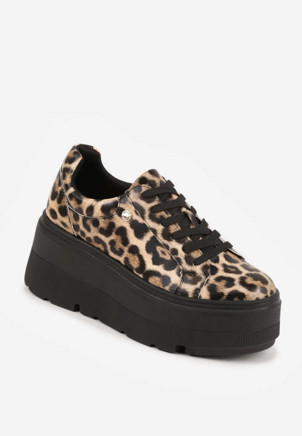 Panterkowe Sneakersy Vices na Grubej Podeszwie Tuliri