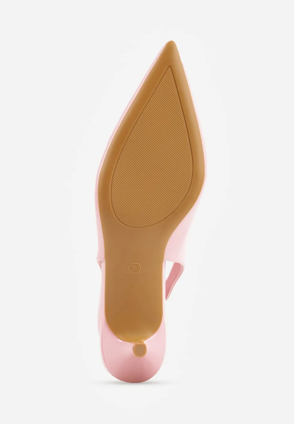 Różowe Czółenka Slingback Vices z Lakierowanym Połyskiem na Kaczuszce Sonwena