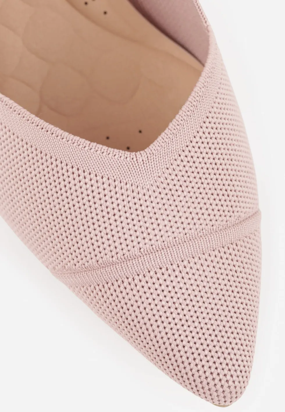 Różowe Czółenka Slingback VICES z Tkaniny na Niskim Obcasie z Wkładką Soft-Pillow Orinysha