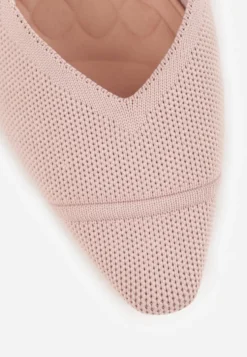 Różowe Czółenka VICES Soft Fit Slingback na Lakierowanym Słupku z Elastyczną Cholewką Comfort Coromenis