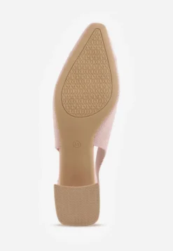 Różowe Czółenka VICES Soft Fit Slingback na Lakierowanym Słupku z Elastyczną Cholewką Comfort Coromenis