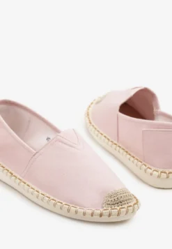 Różowe Espadryle z Plecionką Natifelle