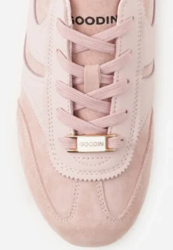 Różowe Sneakersy Klasyczne Tenisówki z Zamszu Naturalnego Talanashta