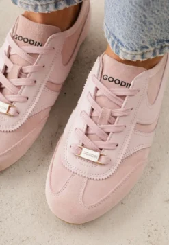 Różowe Sneakersy Klasyczne Tenisówki z Zamszu Naturalnego Talanashta