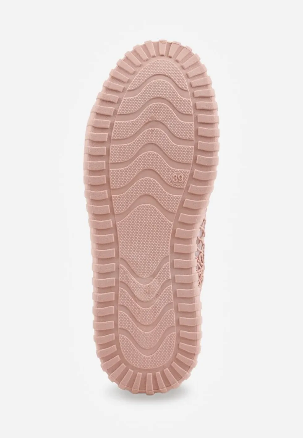 Różowe Sneakersy Vices na Platformie z Ażurową Cholewką Lumerise