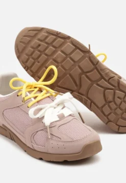 Różowe Sneakersy z Podwójnymi Sznurówkami Terfitra