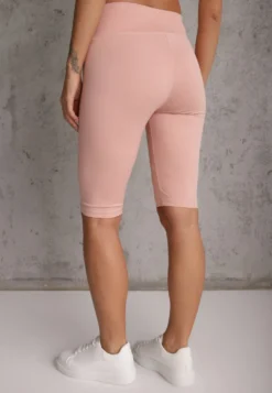 Różowe Szorty Bikery High Waist z Wyszczuplającym Pasem Briarrose