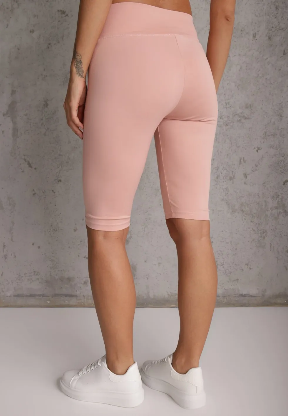 Różowe Szorty Bikery High Waist z Wyszczuplającym Pasem Briarrose