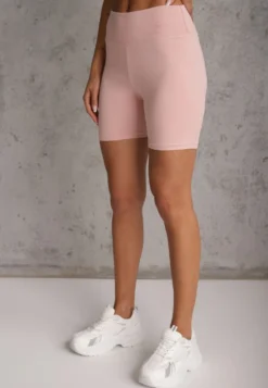 Różowe Szorty Kolarki High Waist Marerila