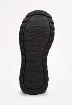 Różowo-Czarne Sneakersy ze Skóry Naturalnej na Platformie Zdobione Metalowym Zapięciem Jeannine
