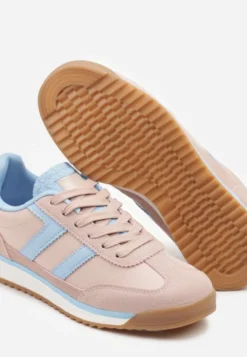 Różowo-Niebieskie Sneakersy z Geometrycznym Wzorem Eravania