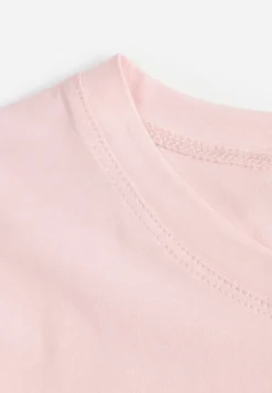 Różowy Casualowy Bawełniany T-shirt Rivali