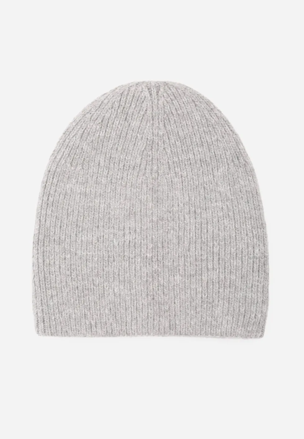 Szara Miękka Czapka Beanie z Wiskozy z Podwójną Dzianinową Warstwą Wewnątrz Shree