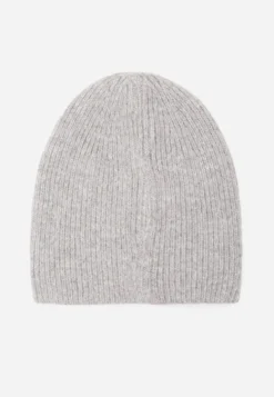 Szara Miękka Czapka Beanie z Wiskozy z Podwójną Dzianinową Warstwą Wewnątrz Shree
