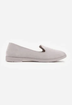 Szare Balerinki Typu Loafersy Daphikaia