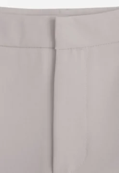 Szare Casualowe Spodnie w Stylu Dzwonów High Waist Uinna