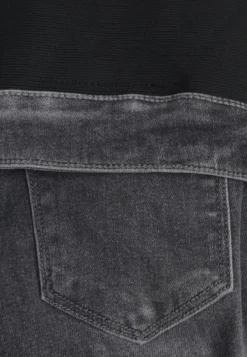 Szare Modelujące Jeansy Typu Skinny z Bawełną Oneim