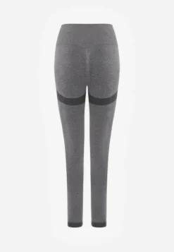 Szare Modelujące Legginsy High Waist Deliza