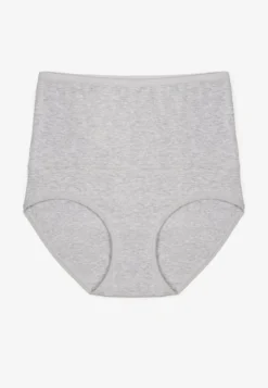 Szare Modelujące Majtki z Bawełny High Waist Nilionea