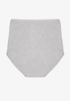Szare Modelujące Majtki z Bawełny High Waist Nilionea