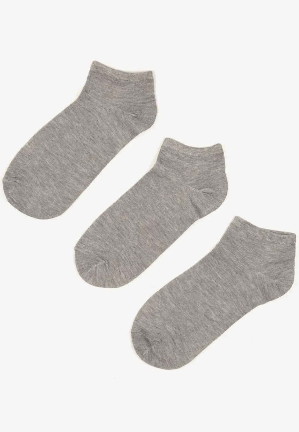 Szare Skarpety z Bawełny 3-Pack Salloren