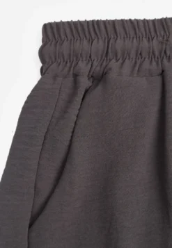 Szare Szorty Casual High Waist na Lato Bogate w Wiskozę Ismina