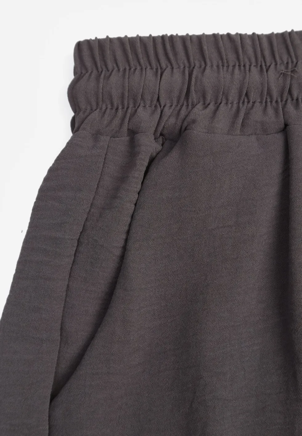 Szare Szorty Casual High Waist na Lato Bogate w Wiskozę Ismina