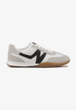 Szaro-Czarne Sneakersy Klasyczne Tenisówki Istia
