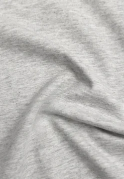 Szary T-shirt z Bawełny z Okrągłym Dekoltem Nedima