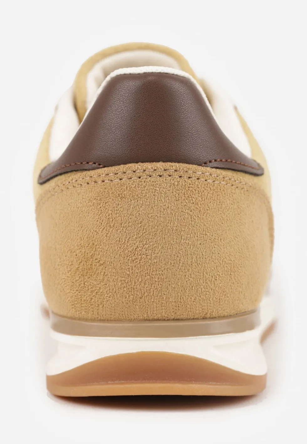 Żółte Sneakersy Ozdobione z Boku Paskami Ariene