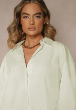 Zielona Casualowa Koszula z Bawełny Naliraella