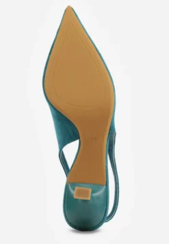 Zielone Czółenka Slingback VICES na Kaczuszce Anatera