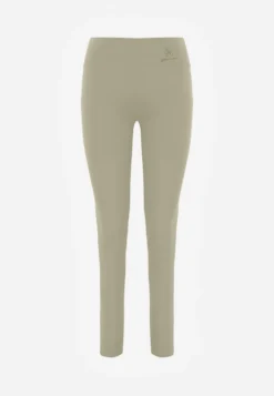 Zielone Legginsy Basic z Modelującą Wstawką w Pasie Liacan