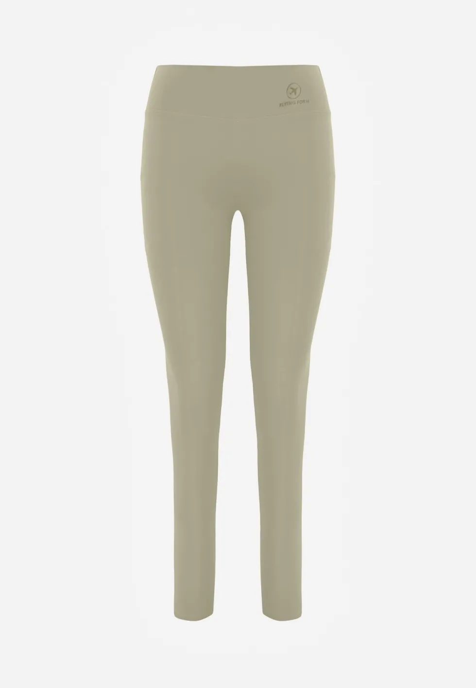Zielone Legginsy Basic z Modelującą Wstawką w Pasie Liacan