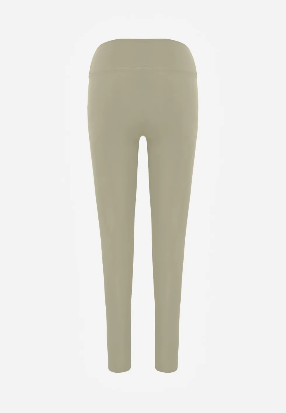 Zielone Legginsy Basic z Modelującą Wstawką w Pasie Liacan