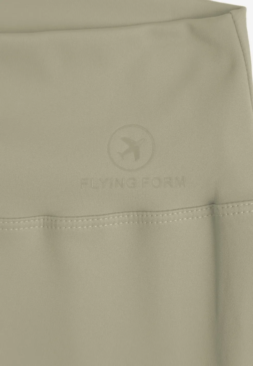 Zielone Legginsy Basic z Modelującą Wstawką w Pasie Liacan