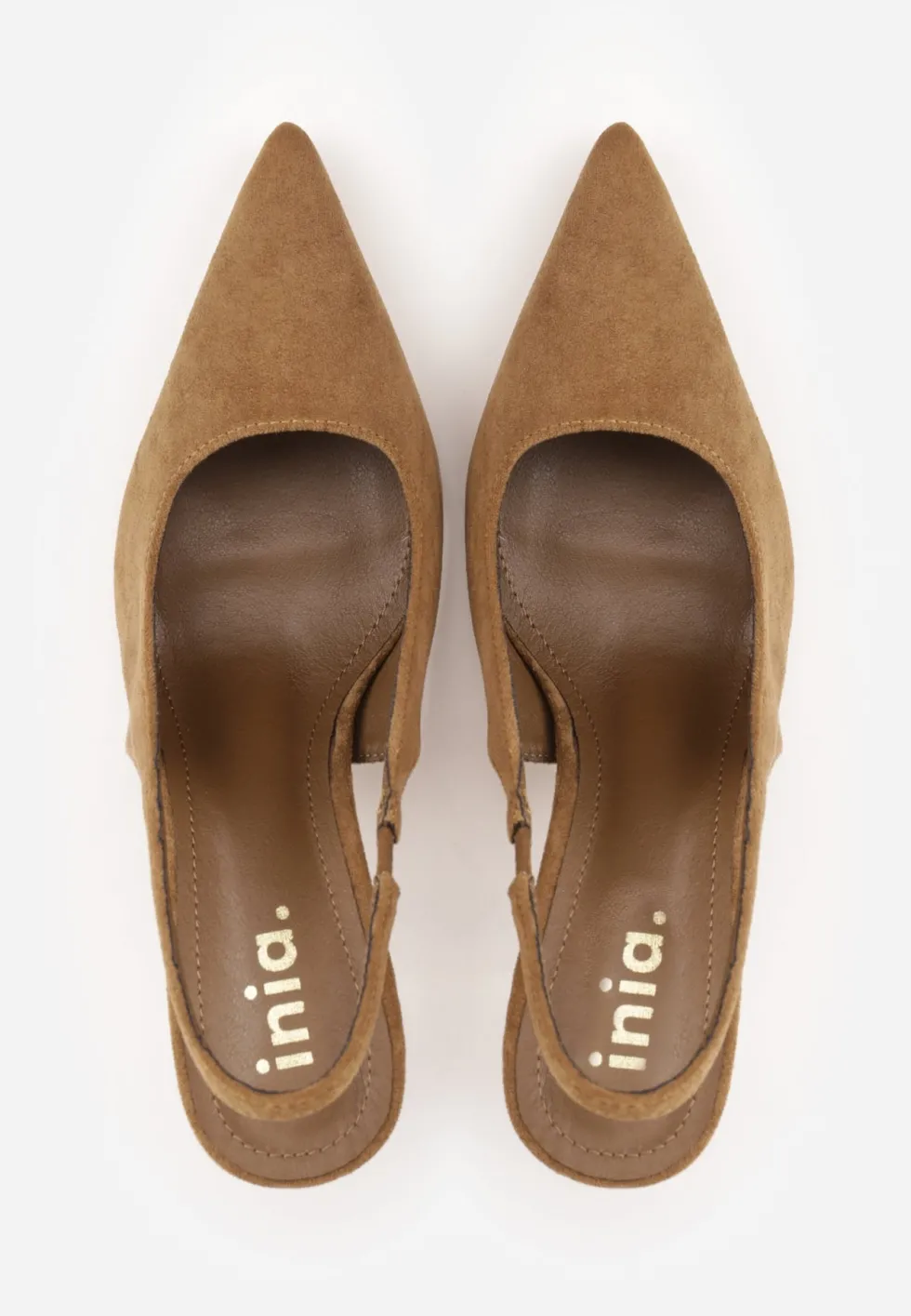 Zielone Sandały Slingback na Szpilce z Imitacji Zamszu Carilona