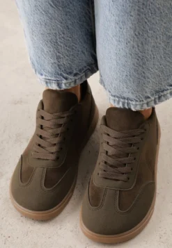 Zielone Sneakersy Barefoot w Stylu Tenisówek Hurla