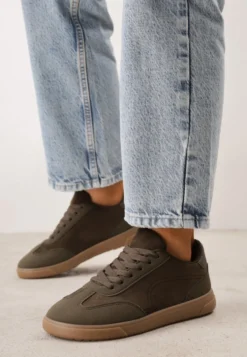 Zielone Sneakersy Barefoot w Stylu Tenisówek Hurla