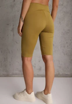 Zielone Szorty Bikery High Waist z Wyszczuplającym Pasem Briarrose