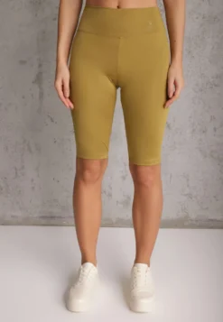 Zielone Szorty Bikery High Waist z Wyszczuplającym Pasem Briarrose