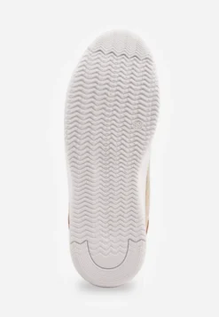 Złote Metaliczne Sneakersy Vices na Płaskiej Podeszwie Syliel